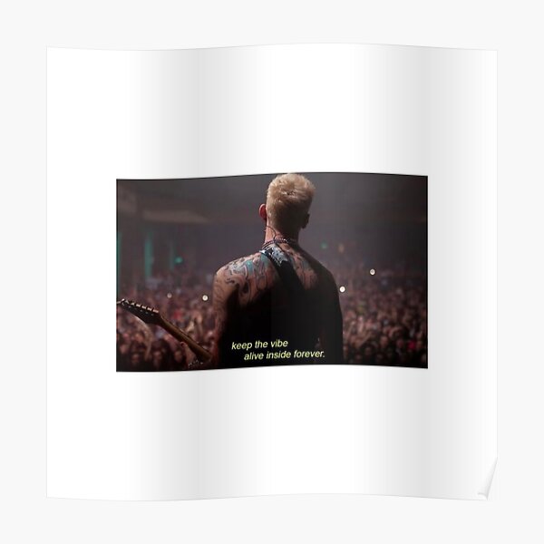 keep the vibe alive.. sticker - Machine Gun Kelly Poster RB1208 product Offical machine gun kelly Merch